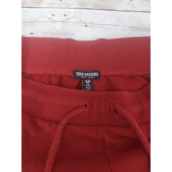 True Religion Track Suit Womens Sz M and S Burgundy Zip Up Retro Streetwear - Picture 13 of 15